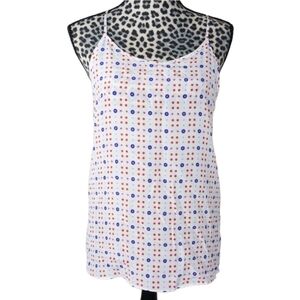 NWT Frankie Morello Silk Racer Back Tank